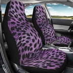 Car Seat Covers Protector Cushion for Women Men Girls Boys, Purple Leopard Print Design Car Interior Cover