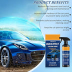 2Pcs Advanced Quick Effect Coating Agent,Car Coating Spray, 2025 New Car Paint Protection，Car Scratch Wax Polish Spray Waterless Wash，Multi-Purpose Oil Film Emulsion Glass Cleaner