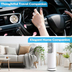 Car Fragrance Holder Compatible with Bath & Body Works Refills (Not Included), Air Freshener Vent Clip or Visor Clip, Refillable Scent Holder, Easy to Open Car Diffuser(White,Diamond)