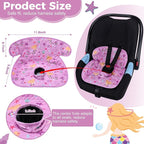 Piddle Pad Car Seat Liner- Waterproof Soft Car Seat Potty Training Protector, Travel-Friendly Baby Toddler Carseat Cover for Spills, Nappy Leaks, Accidents (Purple Mermaid)