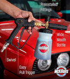 McKillans Pressure Washer Gun with Swivel & Foam Cannon Wide Mouth & M22-14mm Adapter - Adjustable Thick Foam - Power Washer Gun - 3/8" Male Plug & 1/4” Quick Connector Coupler