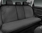 Road Comforts Car Seat Covers Full Set, Front and Split Rear Bench Seat Cover for Car, Universal Cloth Seat Protectors for SUV, Sedan, Van, Automotive Interior Covers Set, Airbag Compatible, Black