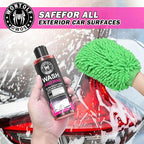 Wontolf Car Wash Foam Gun Foam Cannon Sprayer Kit with Car Wash Soap, Microfiber Car Wash Mitt, Storage Bag - Car Wash Kit - Snow Foam Blaster - Connects to Garden Hose - Car Accessories for Men
