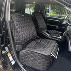 Front Seat Covers for Cars,Waterproof Car Seat Protector with Side Flaps 600D Fabric Front Seat Dog Cover for Trucks Vans SUVs Sedans, Non Slip Scratch Proof Seat Covers for Dogs in Car