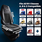 Semi Truck Beaded Seat Covers, Cooling Car Seat Cushion for Back Support, Anti-Sweat Seat Covers for Trucks, Universal Fit for Volvo, Kenworth, Freightliner, Improved Comfort & Durability