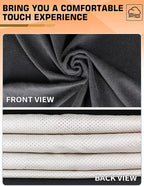 Universal Car Seat Cover Towel, Waterproof Washable Sweat Protection for Front Bucket Seats, Non-Slip Fit, Fits Cars SUVs Trucks, Ideal for Gym, Kids, Pets, Outdoor Sports, Travel (Black, 1 Pack)