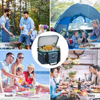 Maelstrom Portable Collapsible Soft Cooler Bag – 24/30/60 Cans Double-Deck Leakproof Ice Chest for Beach, Camping & Grocery