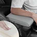 SEG Direct Car Center Console Cover, Breathable Leather Auto Armrest Cover, Memory Foam Arm Rest Cushion, Universal Car Seat Box Cover Car Interior Accessories, Gray