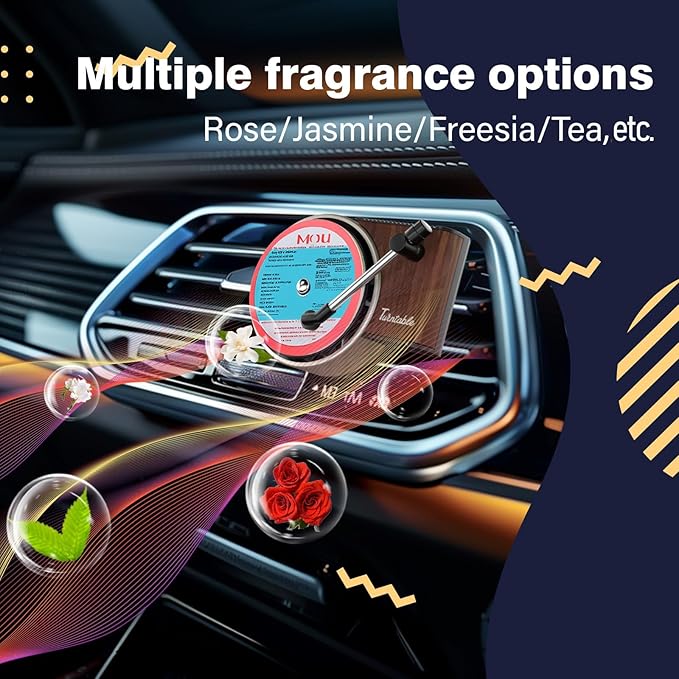Sonloka Personalized Car Air Freshener, Car Vent Decoration, Unlimited Creativity, Double Sided Printing Customized Car Diffuser with Picture. (L, 12PCS)