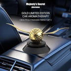 Majesty’S Secret Solar Car Air Freshener Diffuser with 2 Essential Oil Refills, Long-Lasting Auto Scent, Odor Eliminator, Refillable Fragrance Oil Diffuser for Dashboard