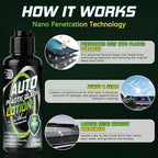 Plastic Restorer for Cars, 100ml Long-Lasting Black Trim Restorer, Waterproof, UV & Stain-Resistant, Ceramic Coating-Helps Repair Faded or Damaged Black Plastic Trim - Works in Seconds
