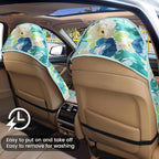 Car Seat Covers 2pcs Waterproof Towel Car Seat Cover Universal Fit for Most Trucks SUV Fitness Athletes Pets Gym and Water Sport(Chrysanthemum)