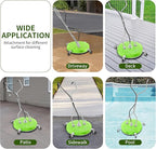 30'' Pressure Washer Surface Cleaner with 4 Wheels - Stainless Steel Surface Cleaner for Pressure Washer Attachment for Concrete, Driveway, Patio, Sidewalk, Deck and Driveways