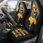 GENANY Cute Cartoon Dog Car Seat Covers Set of 2, Breathable Front Seat Covers for Truck Sedan SUV, Cartoon Car Accessories, Dog Gift for Women Men