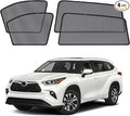 XCBYT Car Window Shades for 2021-2025 Highlander Sun Shade for Car Baby Side Window with Breathable Mesh Blocking 99% UV Glare and Privacy Protection Safe Driving for Napping Camping (4 PCS)