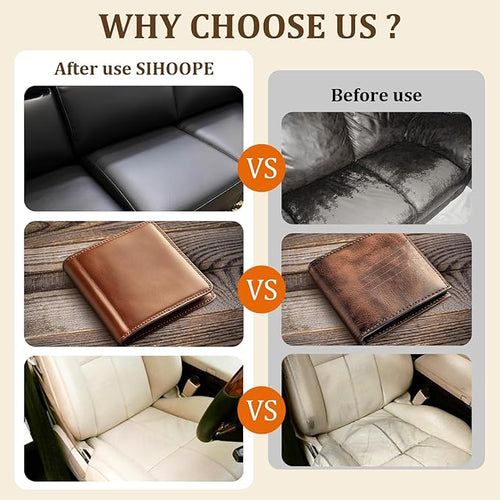 2025 New Advanced Leather Recoloring Balm,Gray Leather Repair Kit for Furniture,Leather Dye Filler,Couch Paint and Repair,Leather Color Restorer for Couches,Leather Scratch Remover for Car Interior