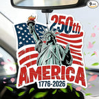9Pcs USA 250th Anniversary Car Air Freshener, 1776-2026 Semiquincentennial Commemorative Hanging Ornament, Patriotic Double-Sided Scented Tablet, 2026 Independence Day Souvenir Gifts (Style 2)