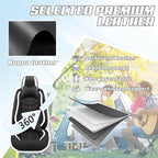 Car Seat Covers Fit for Toyota rav4 2000-2026, Stylish Sport Seat Covers, Waterproof Wear-Resistant Premium Nappa Leather Car Seat Cover.(2 Pcs Front with Pillow/Black White)