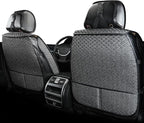 Luxury Full Coverage Car Seat Covers, Premium Breathable 3D Diamond Pattern Fabric, All-Season Automotive Interior Seat Protectors, Universal Fit for Sedan SUV Truck (2 Fronts Black)