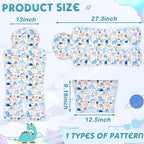 Pinkunn Gel Car Seat Baby Cooling Pad for Summer Breathable Stroller Cooler Pad Multifunctional Carseat Cooling Mat for Baby Child Dining Chair Safety Seat Stroller(Blue,Dinosaur)