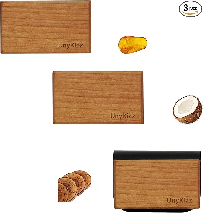 Car Air Freshener Wood Air Freshener - Car Odor Eliminator for Visor Clip Auto Accessories - Metal Clip - Essential Oils - Clean Ingredients - Teak Scent Starter Kit3pcs（Cabana/pine/amber）
