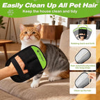 1 Pcs Pet Hair Removal Gloves, Reusable Electrostatic Pet Cat Dog Hair Remover Grooming Gloves Brush Tool, Ease of Removal, Easy to use, Suitable for Removing Hair From Different Surfaces, Green
