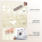 gogobunny 100% Double-Sided Waterproof Dog Bed Cover Pet Blanket Sofa Couch Furniture Protector for Puppy Large Dog Cat, Reversible (52x82 Inch (Pack of 1), Dark Cream/Light Cream)