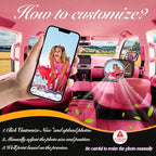 Personalized Custom Car Air Freshener, Double Sided Custom Photo, Record Player Shaped Fragrance Vent Clip, Unique and Cute Car Interior (12 Count, Changpian E)