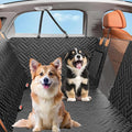 Dog Car Seat Cover for Back Seat, 600D Waterproof Pet Hammock with Mesh Window and Side Flaps, Anti-Slip Dog Seat Protector for Cars, SUVs, Trucks, Scratchproof Easy-Clean