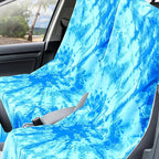 1 Pack Car Seat Towel Covers with Storage Bag 63 x 32 Inch Athletic Running Towel Seat Sweat Washable Non Slip Cover Gift for Car Outdoor Sport Activities (Blue Tie Dye)