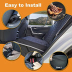 Relidura Bench Seat Cover for SUV Waterproof Seat Covers for Dogs in Car Non-Slip Dog Car Seat Cover for Back Seat Heavy Duty Protector for Suvs Rear Seat Covers for SUVs