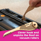 Pikk-it® Amazing Tool for Your Vacuum That Removes Tangled Hair in Seconds, Improves Cleaning Power & Efficiency. Great on Pet & Human Hair, Super Strong (Twin Pack)