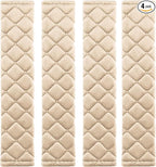 4 Pack Universal Car Seat Belt Pads, Adult Seat Belt Shoulder Strap Covers Harness Pad for Car/Bag,Soft Comfort Helps Protect You Neck Shoulder from The Seat Belt Rubbing (4pack-Beige)