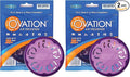 Walex Ovation Portable Air Freshener Discs, Solid Odor Control Deodorizer for Toilets, RV Trailers, Boats, Cars, OVAFLAV1, Lavender, Pack of 2