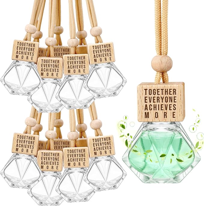 20 Pcs Car Diffuser Bottle Empty Bulk Hanging Car Freshener Bottles Inspirational Air Freshener Refillable Thank You Employee Appreciation Gifts Bulk for Nurse Staff(Team)