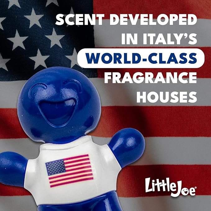 Little Joe 96419 USA Edition New Car Scent Car Air Freshener Vent Clip, Fights Odors for up to 45 Days, Long-Lasting Freshness, Cute Car Odor Eliminator, Pack of 1