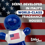Little Joe 96419-6PK USA Edition New Car Scent Car Air Freshener Vent Clip, Fights Odors for up to 45 Days, Long-Lasting Freshness, Cute Car Odor Eliminator, Pack of 6