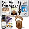 Personalized Car Air Freshener, Wood Diffuser and Fragrance Oil Set, Custom Message, Rearview Mirror Charm, Bigfoot Believe, Sasquatch, Auto Accessory for Men or Women (Lavender Chamomile)