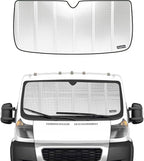 Windshield Sun Shade for Dodge Promaster 2014-2025. Reflective Aluminum Film Front Window Sunshade - BLAZBLOCK