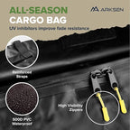 ARKSEN 84" x 39" x 6" Roof Rack Cargo Basket with Extension, Waterproof Bag, 2 Net & 2 Ratchet Straps, 150 lb Heavy Duty Steel Rooftop Carrier, Fits Crossbars up to 1.38" Thick, for SUV & Pickup Truck