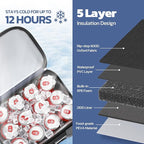 Maelstrom Portable Collapsible Soft Cooler Bag – 24/30/60 Cans Double-Deck Leakproof Ice Chest for Beach, Camping & Grocery