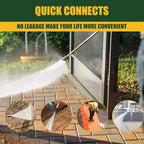 Pressure Washer Quick Connect Kit, M22 Swivel to 3/8'' Quick Connect, 3/4'' to Quick Release, M22 14mm Quick Connect Pressure Washer Fittings Adapter Suitable for pressure cleaning machine kit, Brass