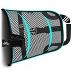 Lumbar Support - Breathable Mesh Office & Car Chair Back Support with Double Adjustable Straps for All-Day Comfort