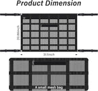 Upgrade Car Ceiling Cargo Net Pocket with Zip,Double Layers+Avoid Sagging Roof Cargo Bag for Toy,Quilts,Tickets,Universal Road Trip Essentials Car Organizers and Storage for Truck SUV