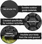 POWERLIX Sleeping Pad – Ultralight Inflatable Sleeping Mat, Ultimate for Camping, Backpacking, Hiking – Airpad, Inflating Bag, Carry Bag, Repair Kit – Compact & Lightweight Air Mattress (Black)
