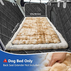 Thickened Dog Bed for Car Back Seat, Upgraded Bottom Non-Slip，Fits Hard Bottom car seat Cover for Dogs, Premium Mixed Color ，Dog Car Seat Cover