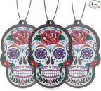 Fresh Fresheners Cute Funny Car Air Fresheners 4-pack Scented With Premium Oils (Candy Skull)
