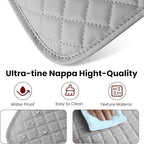Upgraded Car Middle Center Console Cover with 2 Storage, Microfiber Leather Car Armrest Cover Cushion for for Most Vehicles, 0.5 inch Memory Foam Comfort Stylish Leather Scratch-Resistant, Thickened