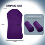 Car Seat Towel Cover, Universal Front Seat Protector for Cars, SUVs and Trucks, Sweat Towel Car Seat Cover for Gym, Yoga, Swimming, Pets and Family Travel, Profound Purple, 2 Pack