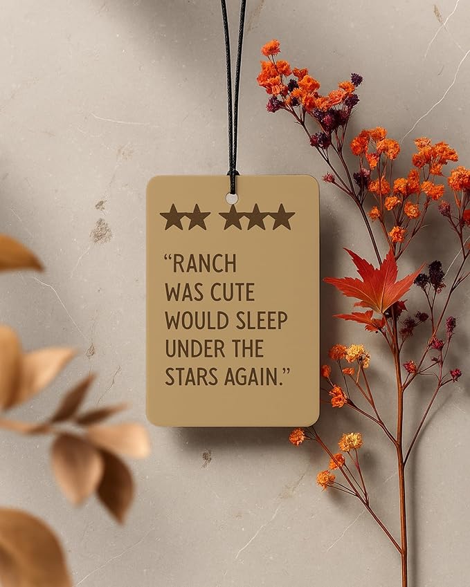Vintage Western Car Air Freshener 4 Pcs Coconut Scented, Inspirational Rodeo Cowboy Car Accessories Mirror Decor for Women, Howdy Western Hanging Air Freshener for Cars Closet Drawer Books